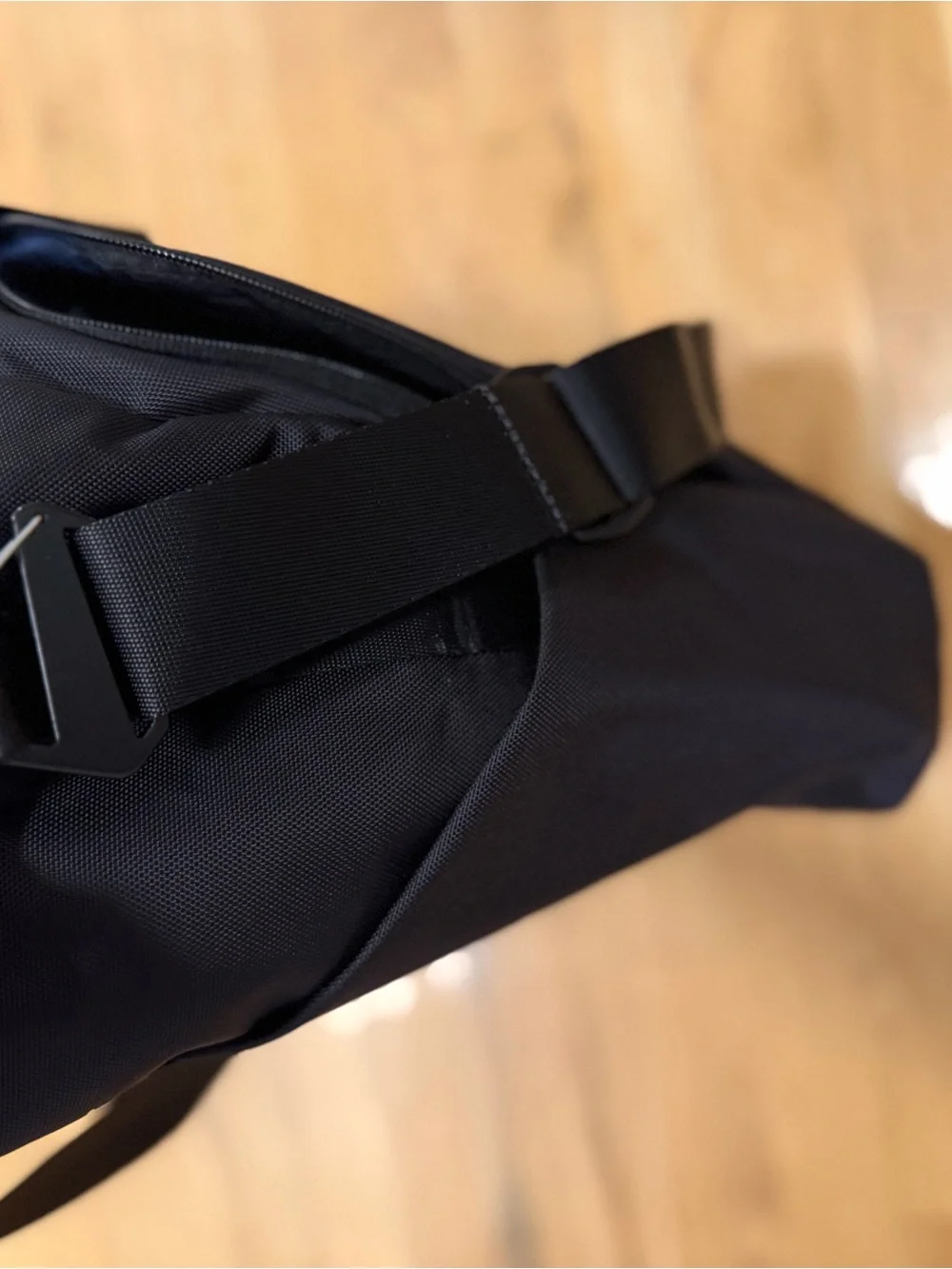 The North Face Black Messenger Tote with Shoulder Strap